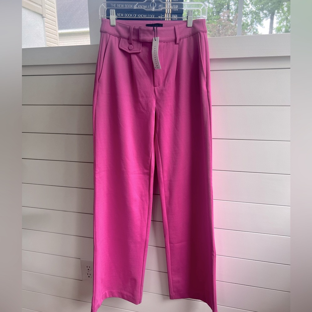Anthropologie Sanctuary High Waist Wide leg Colorful. Bold Trouser Pant Feminine - Picture 2 of 10